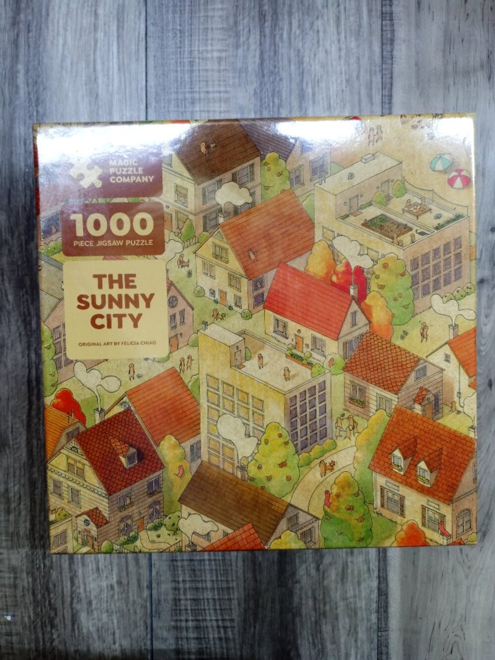 Magic Puzzle Company The Sunny City 1000 piece jigsaw puzzle NEW 28''x21''